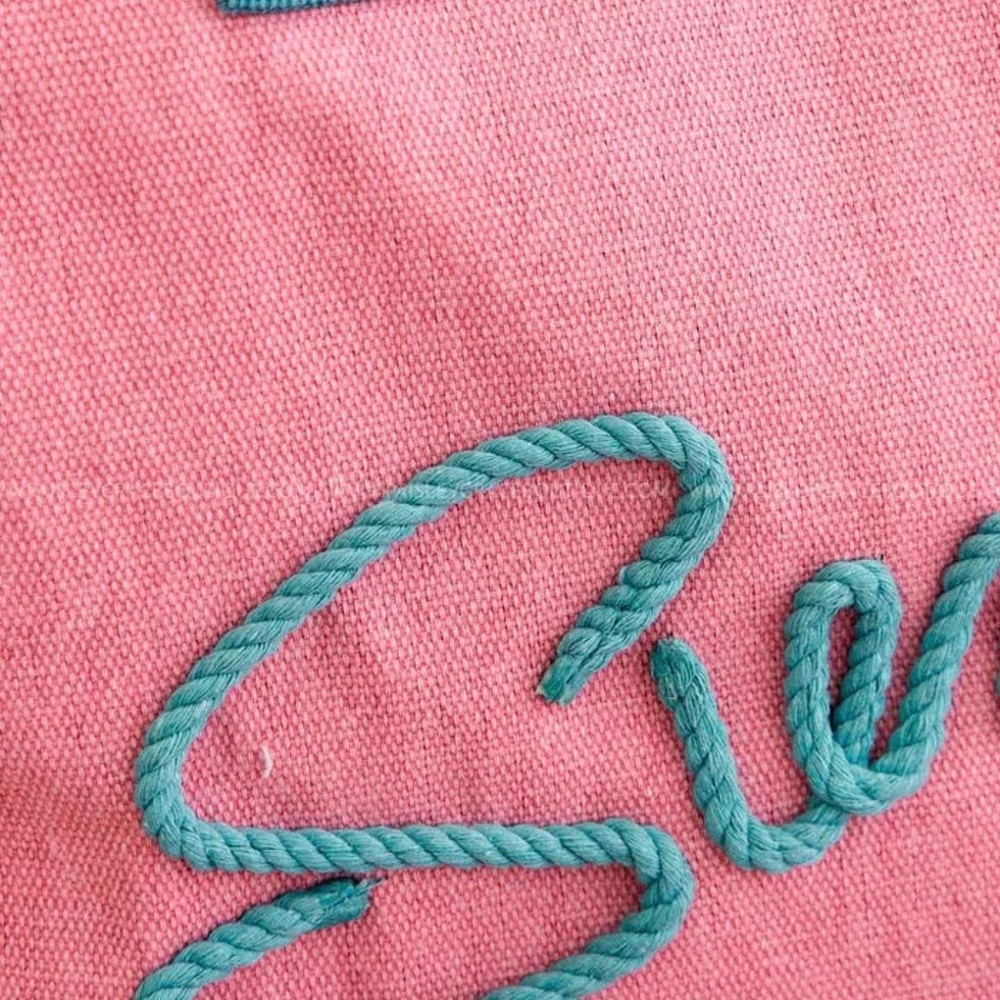 Summer Pink and Teal Tote Bag - Picture 3 of 9